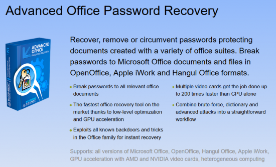 Elcomsoft Advanced Office Password Recovery Pro 6.34 Build 1889 Multilingual