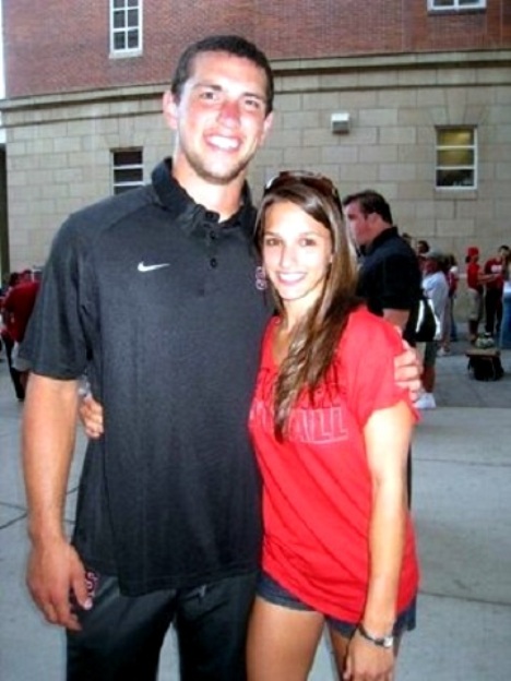 Andrew Luck with cool, Girlfriend Nicole Pechanec  