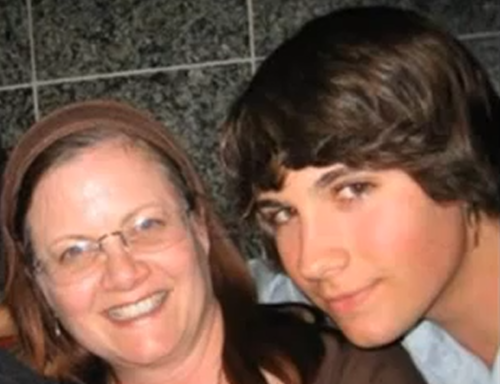 Photo of James Maslow  & his  Mother  Cathy Burge Maslow