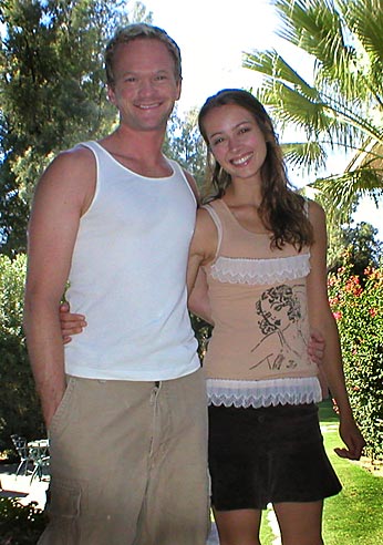 Photo of Neil Patrick Harris  & his friend Amy Acker