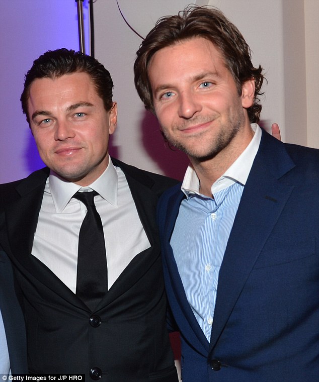 Photo of Bradley Cooper  & his friend Leonardo DiCaprio