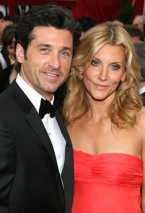    Patrick Dempsey med kul, sexy, vennlig, Kone Jillian Dempsey 