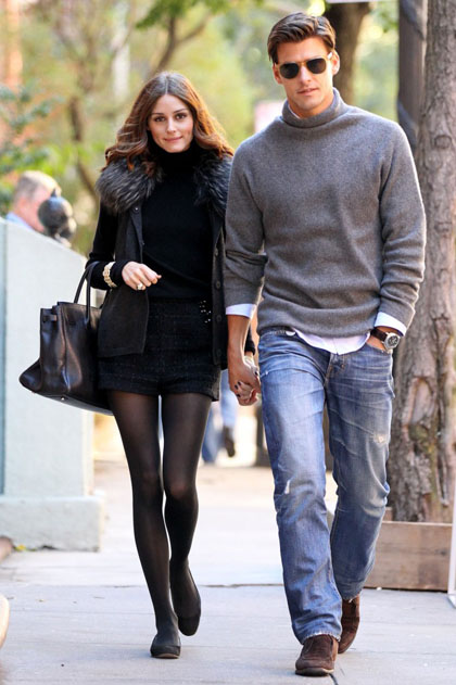 Olivia Palermo avec amicale, mari Johannes Huebl 