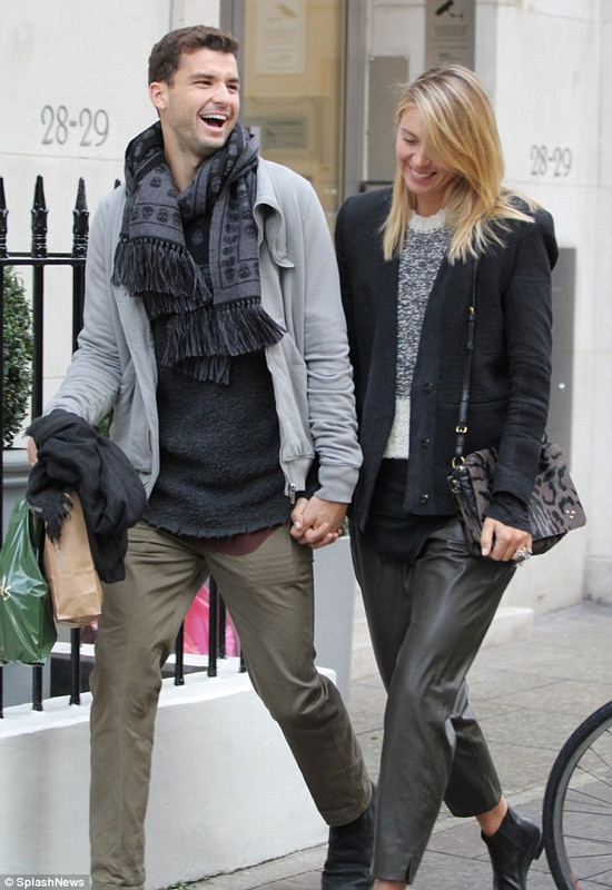 Grigor Dimitrov with cool, beautiful, Girlfriend Maria Sharapova 