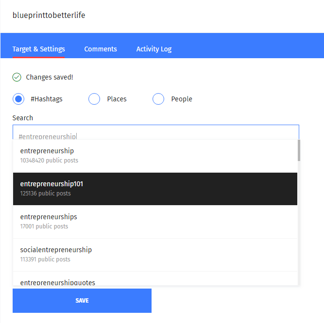 Instato Bot Auto comment feature Instato Bot Auto comment feature