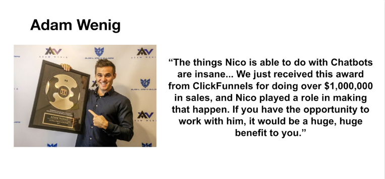 WHAT PEOPLE SAY ABOUT USING MESSENGER FUNNELS... WHAT PEOPLE SAY ABOUT USING MESSENGER FUNNELS...