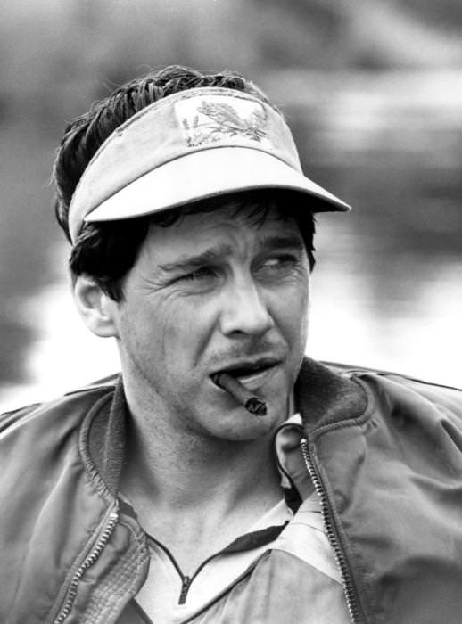 Tim Matheson smoking a cigarette (or weed)
