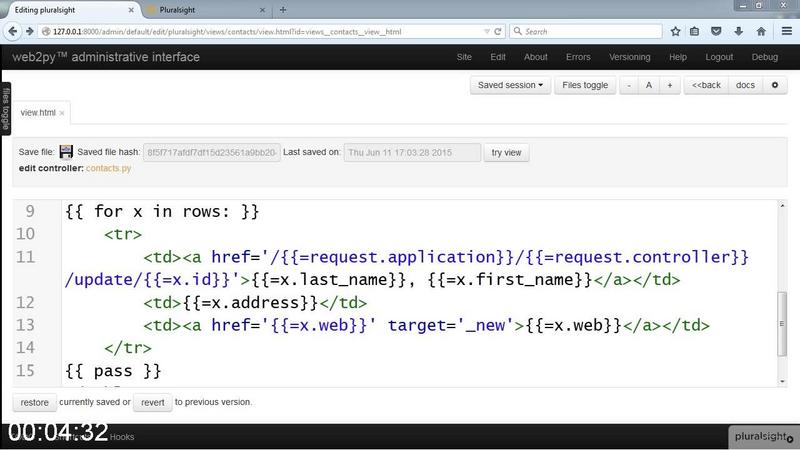 Pluralsight Full Stack Web Development with Python