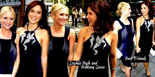 Sophia Bush  und ihr freund Brittany Snow