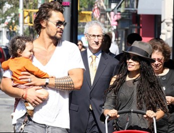 Family photo of the actor &  model, married to Lisa Bonet, famous for Johnson Family Vacation, Road to Paloma, Debug.
  