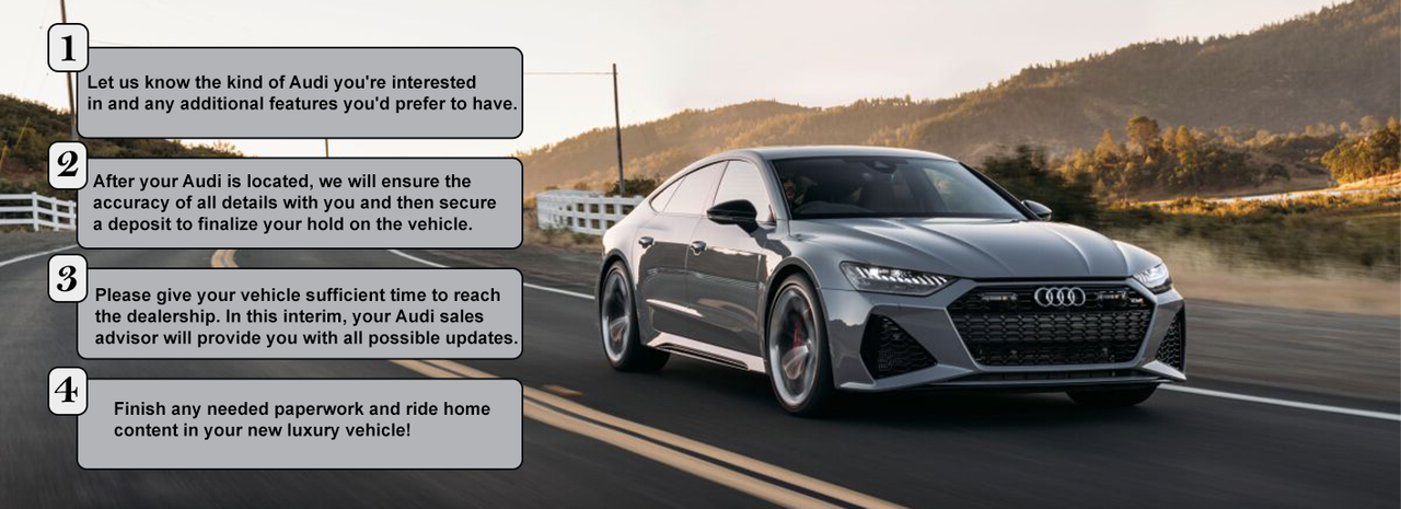 Reserve your new Audi and pre-order today!