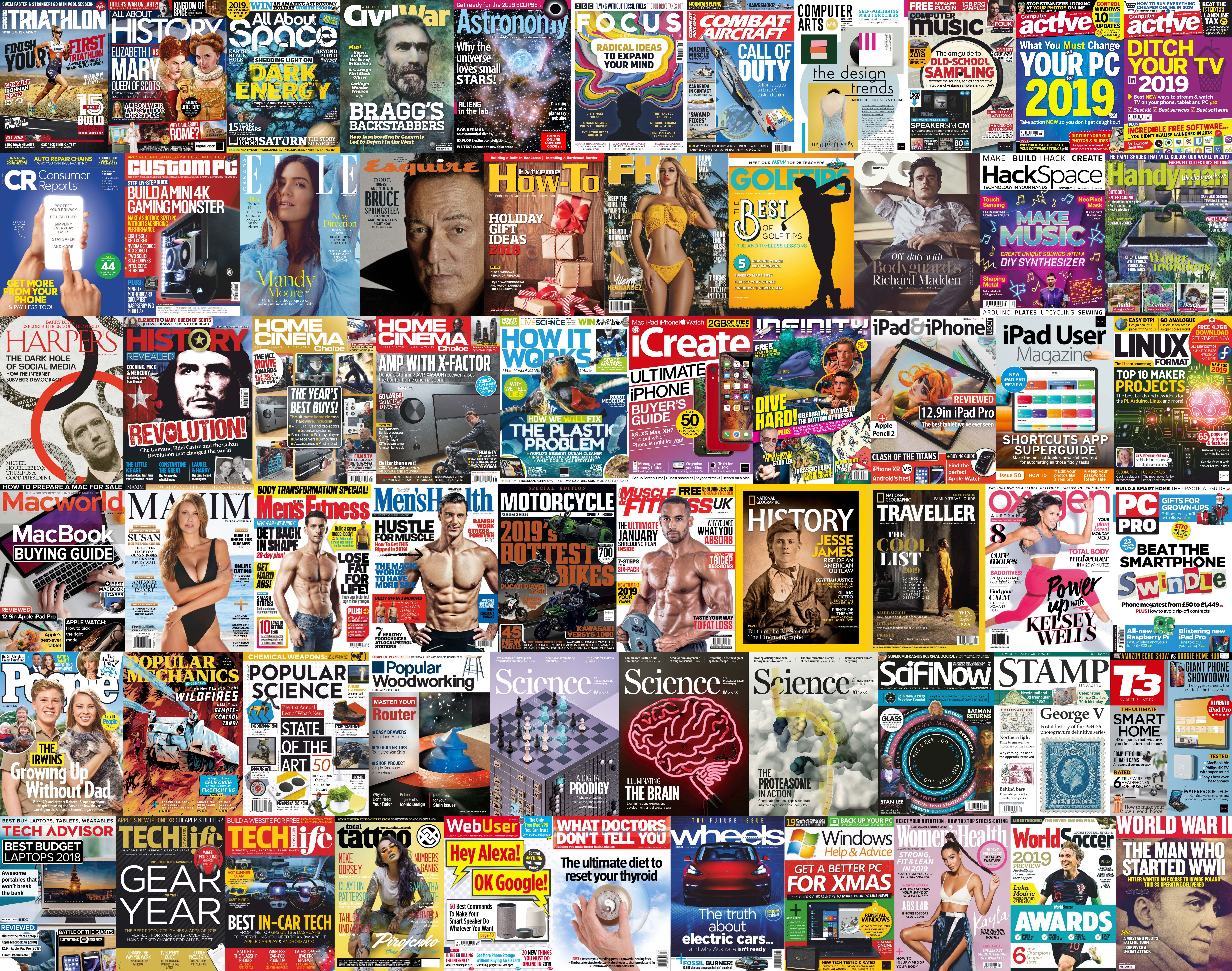 Assorted Magazines - December 30, 2018