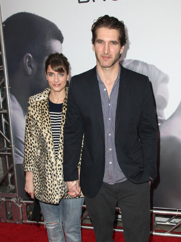 Amanda Peet mit cooler, gemütlicher, Ehemann David Benioff 