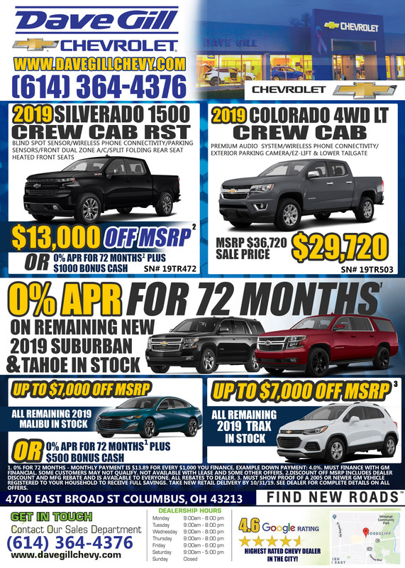 Dave Gill Chevrolet - 4700 East Broad St Columbus,OH43213