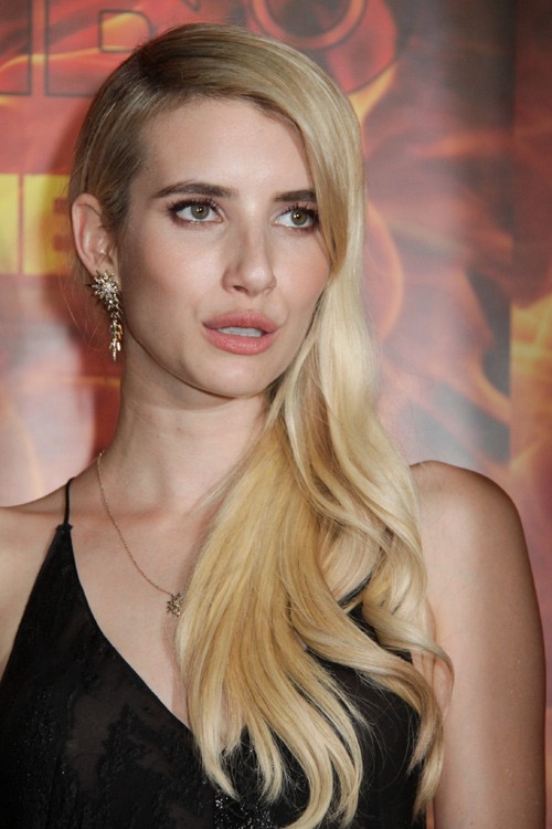 Emma Roberts  - 2024 Dyed hair & edgy hair style.
