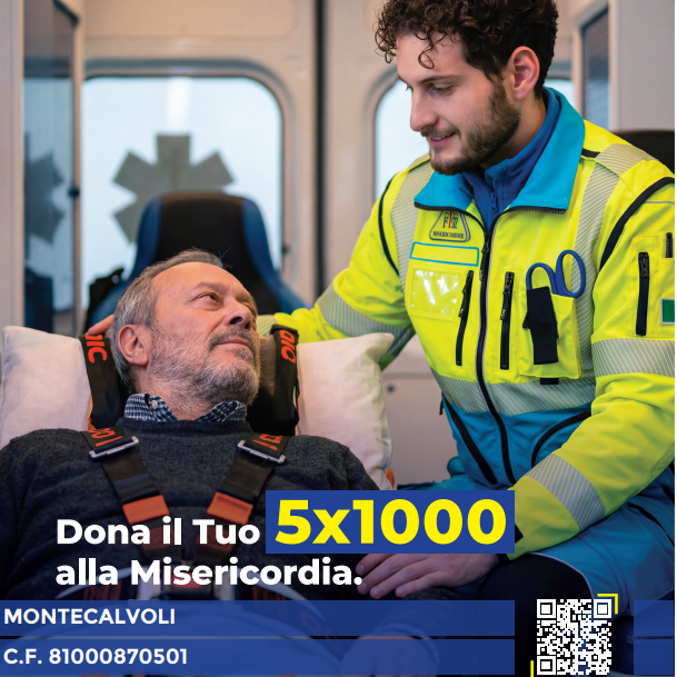 Dona il tuo 5x1000 alla Misericordia di Montecalvoli