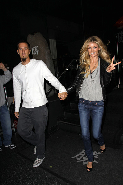 Marisa Miller with cool, Husband Griffin Guess 