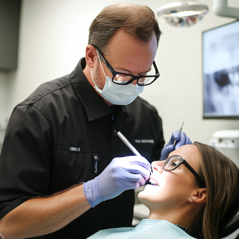 Clinicadentalgranviaalicante-Photo-of-a-dental-professional-carefully-applyi-dd580b91-a122-4266-b459