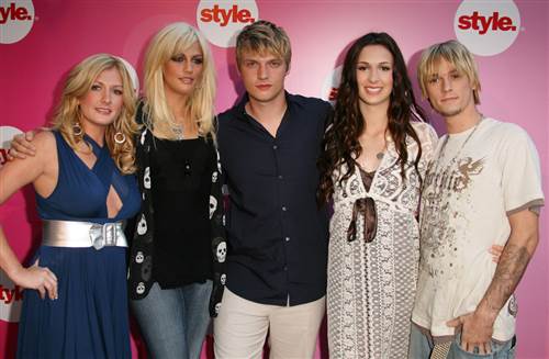 Nick Carter med familie på bildet
  