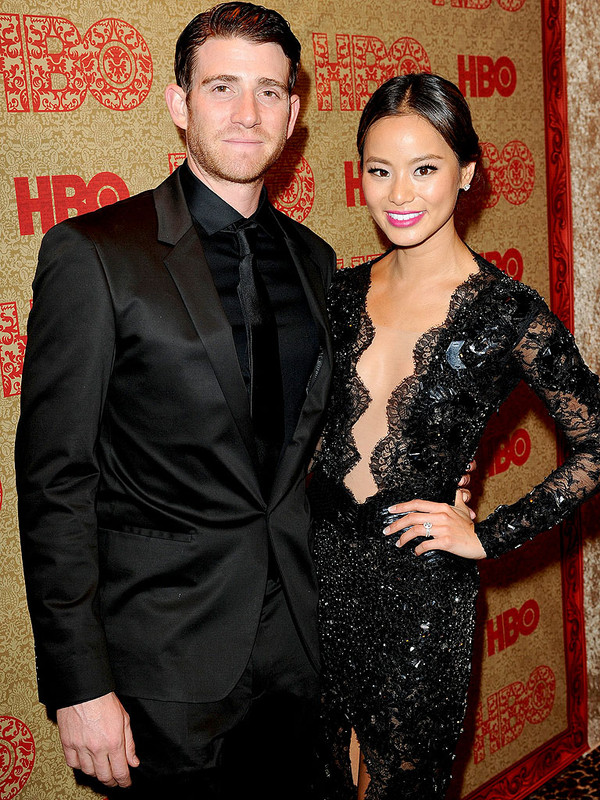 Jamie Chung with cool, friendly, handsome, Fiancé Bryan Greenberg 