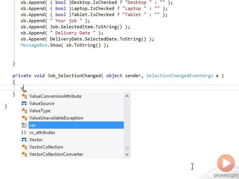 Pluralsight Enterprise WPF with XAML and C from Scratch