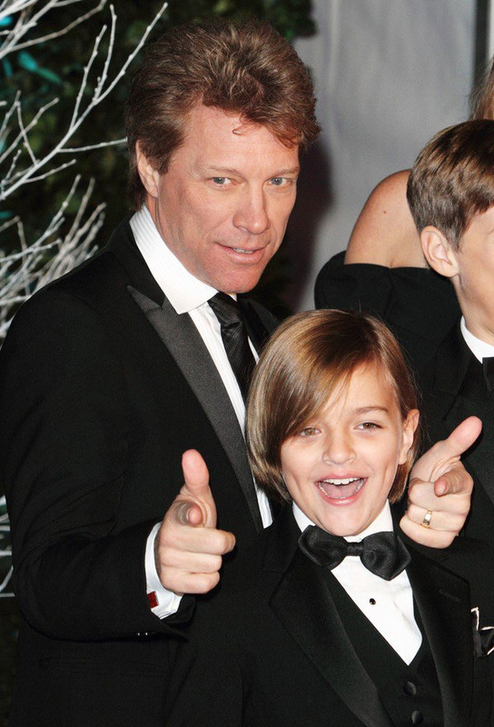 Photo de Jon Bon Jovi  & son  fils  Romeo Jon Bongiovi