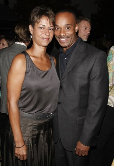 Rocky Carroll with Wife Gabrielle Bullock 