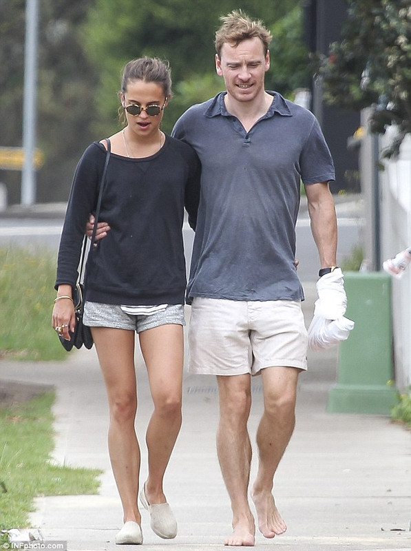 Alicia Vikander with cool, Boyfriend  