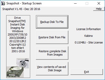 اصدار جديد مع الاسطوانة Drive SnapShot v1.49.0.19010 + Boot CD 2 LCp