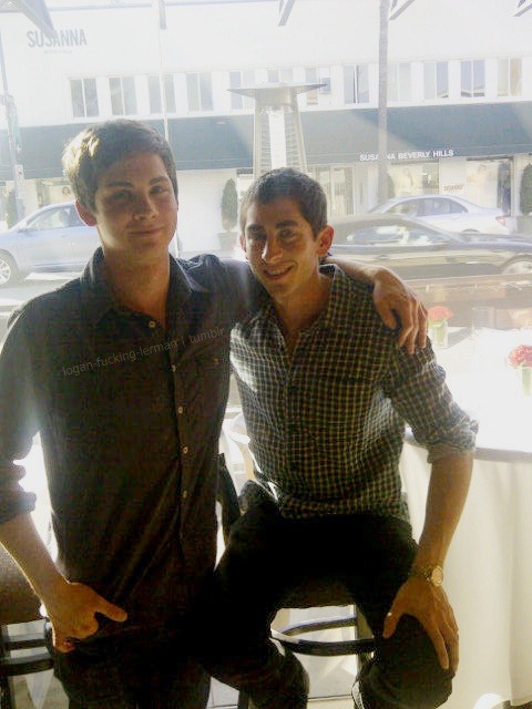 Photo of Logan Lerman  & his  Brother  Lucas Lerman