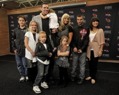 Photo de Kurt Warner  & son  fille  Jesse Jo Warner