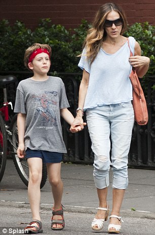 Photo de Sarah Jessica Parker  & son fils  James Wilkie Broderick