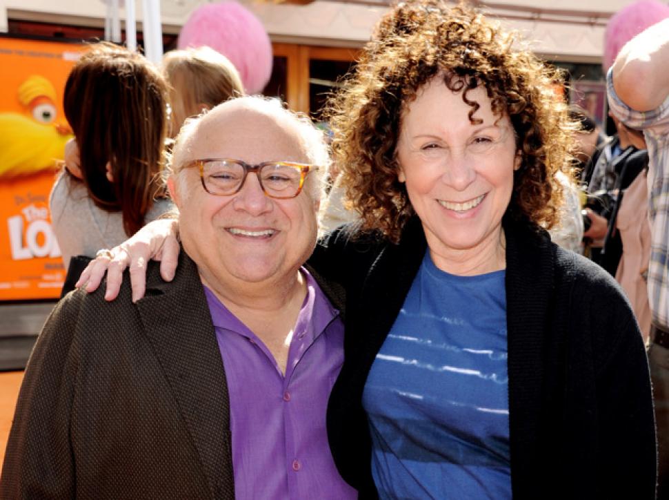    Danny DeVito med kul, Kone Rhea Perlman 