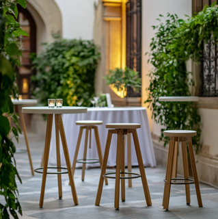 Tipos de mesas altas para eventos