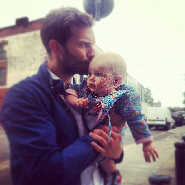 Photo of Jamie Dornan  & his  Daughter  Dulcie Dornan