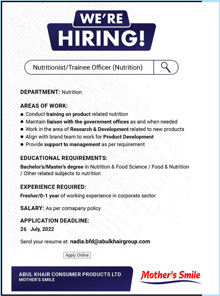 Abul Khair Group Job Circular 2022