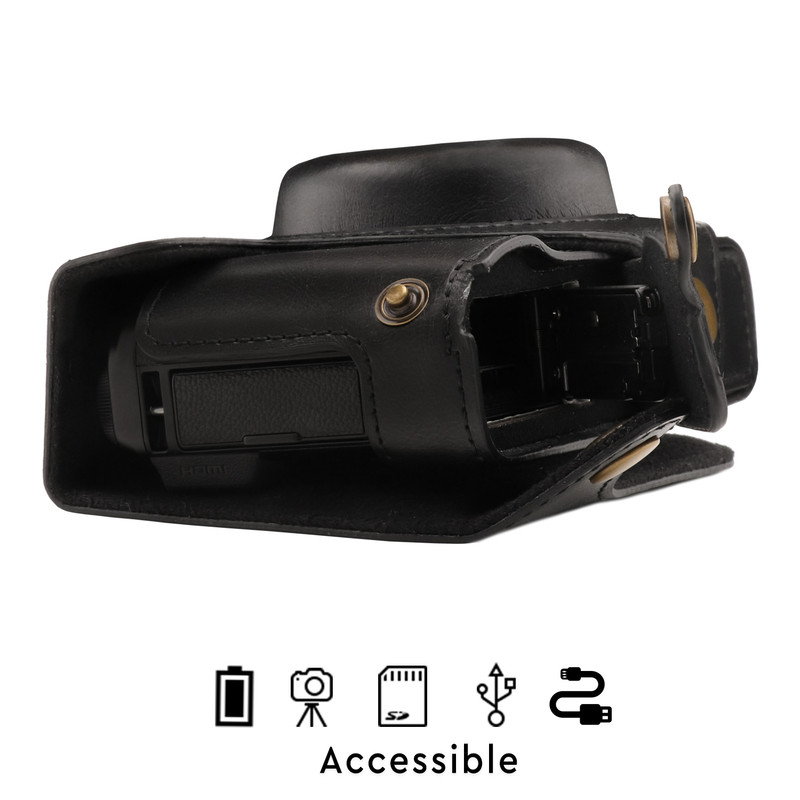 MegaGear Fujifilm XF10 Ever Ready Leather Camera Case and Strap