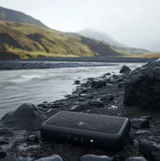 Portable Soundboks setup in Iceland