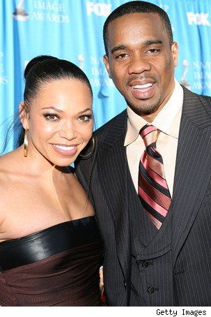 Tisha Campbell with cool, Husband Duane Martin 