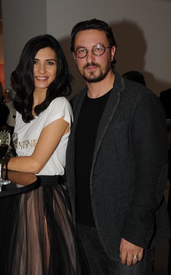 Tuba Büyüküstün with cool, Husband Onur Saylak 