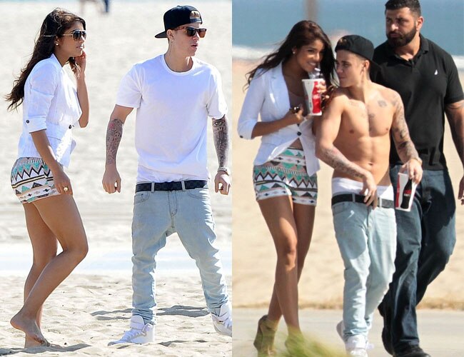 Justin Bieber with hot, beautiful, sexy, Girlfriend Yovanna Ventura 