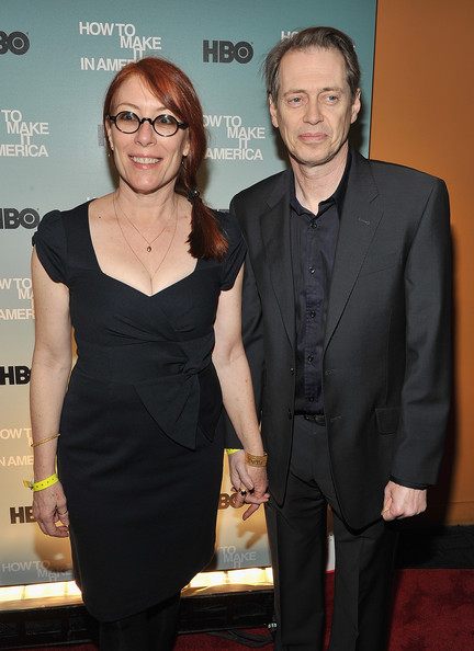    Steve Buscemi con cordial, atractivo, amable, Esposa Jo Andres 