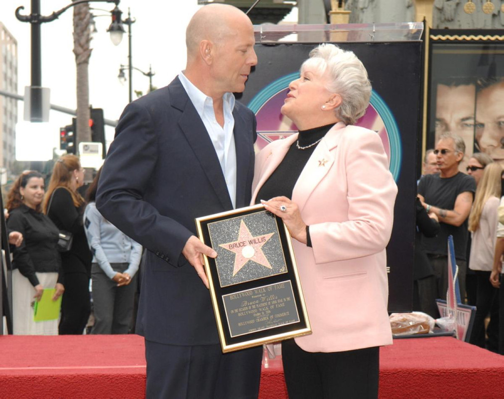 Photo of Bruce Willis  & his  Mother  Marlene K.