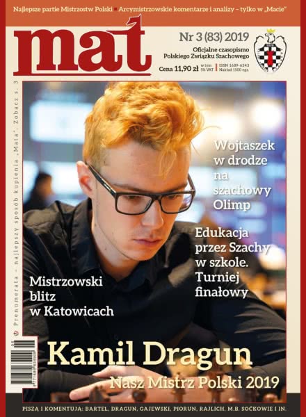 CHESS PERIODICALS :: Czasopismo MAT (Polish Chess Magazine) - Page 2 Mat-83-2019-03