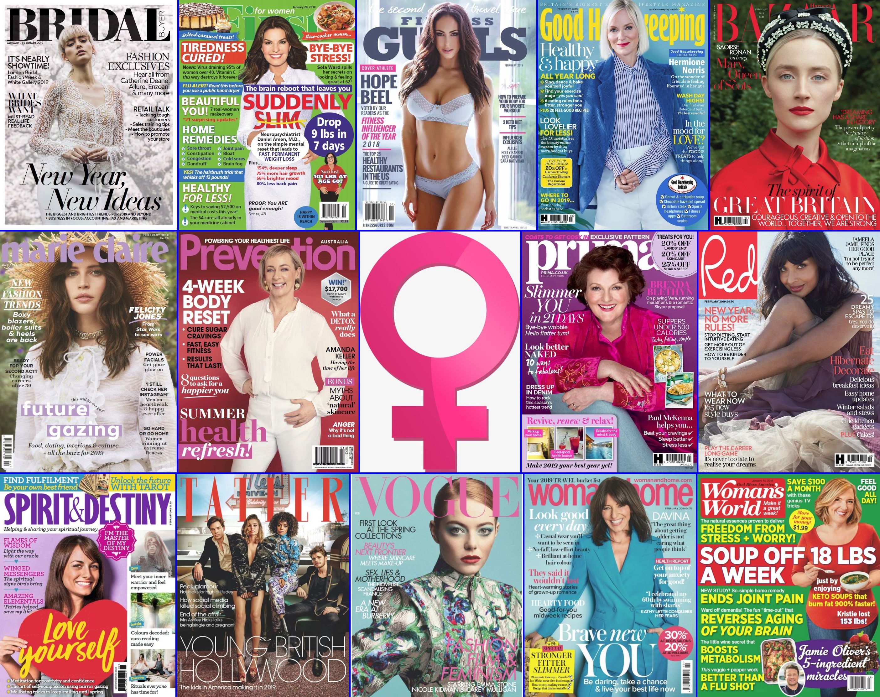 Women's Magazines - January 8, 2019