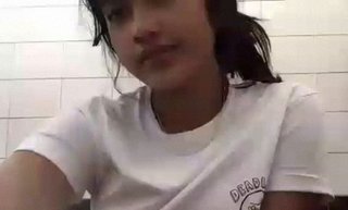 Indian girl touching pussy really cute