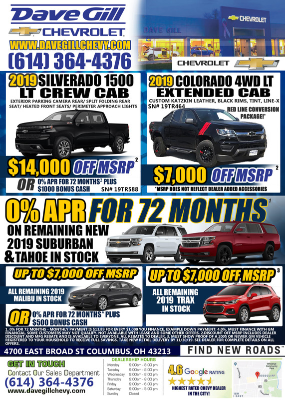 Dave Gill Chevrolet - 4700 East Broad St Columbus,OH43213