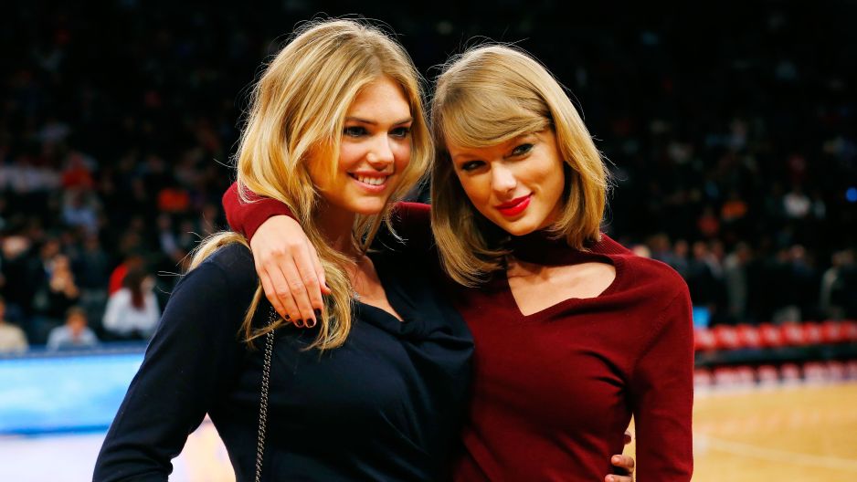 Photo of Kate Upton  & her friend Taylor Swift