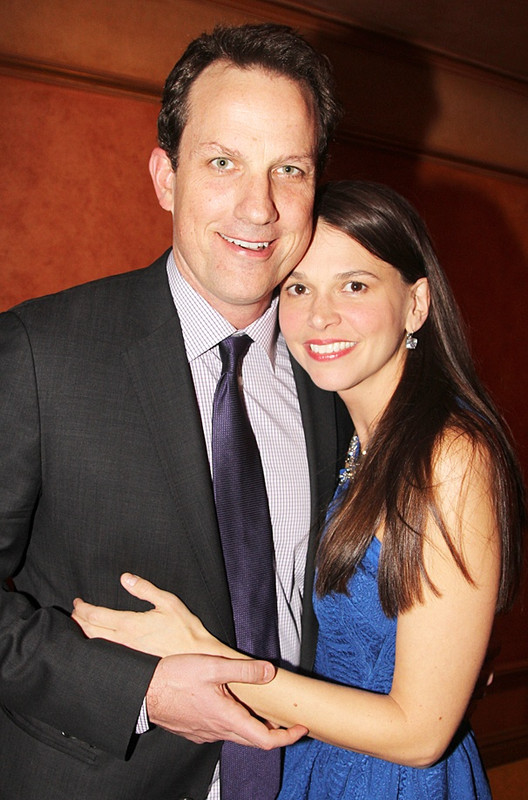 Sutton Foster with intelligent, Husband Ted Griffin 