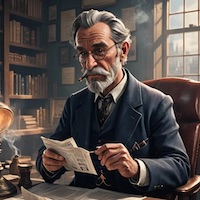Professor Ellis sitting in his office